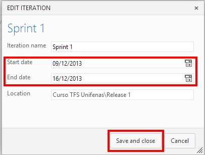 Sprint - TFS